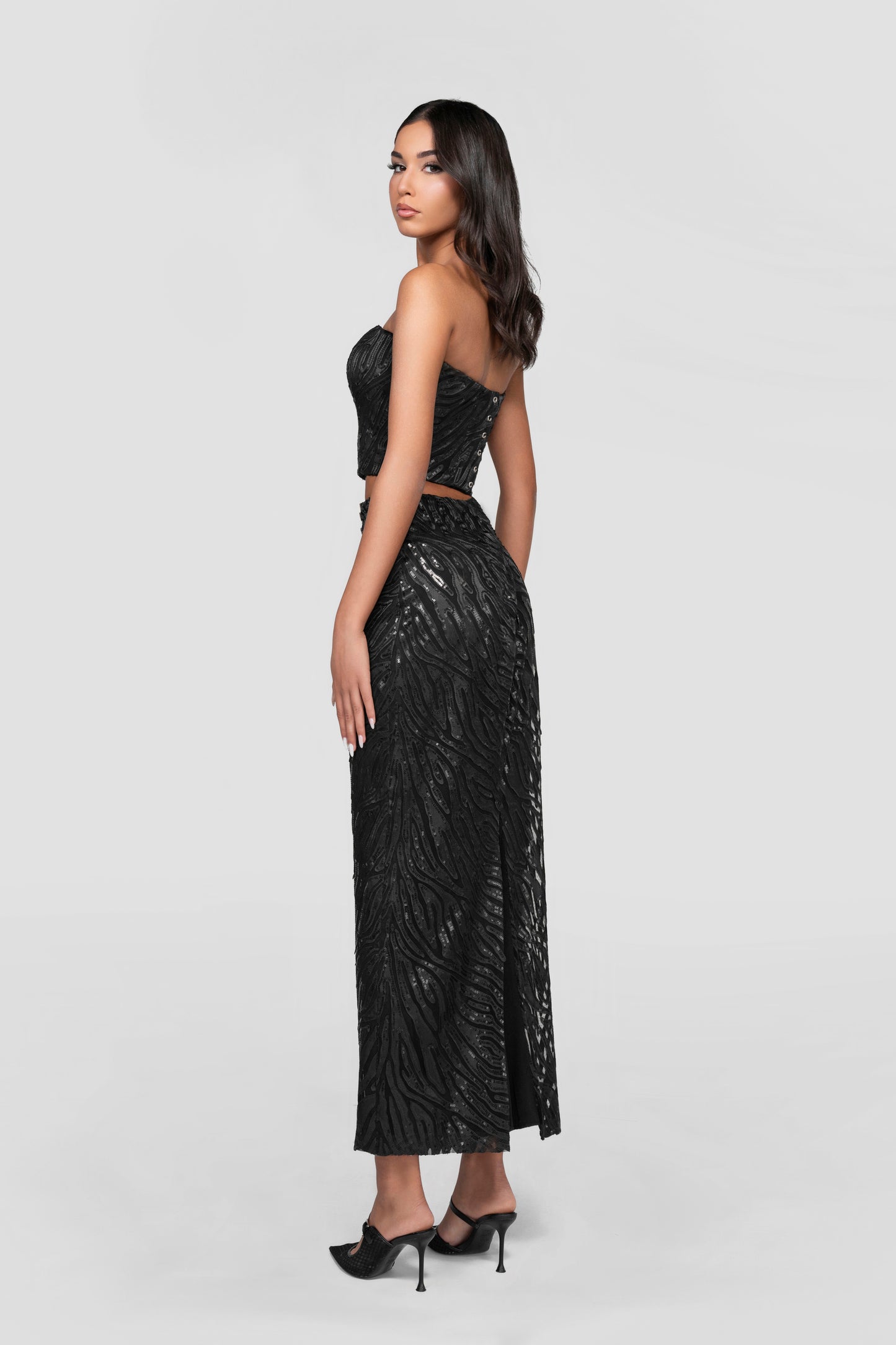 Midnight Embossed Two-Piece Set