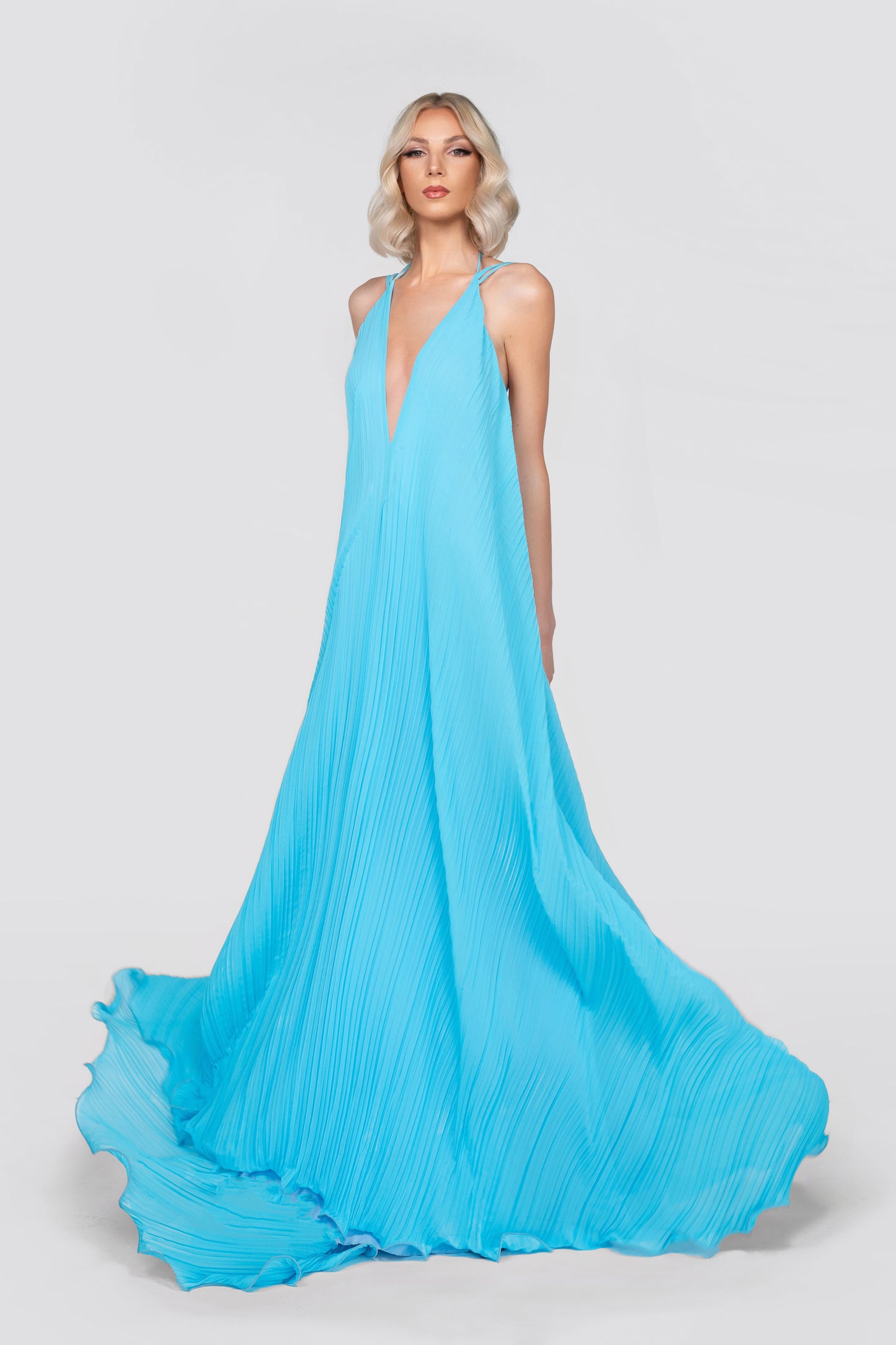 Azure Elegance Gown