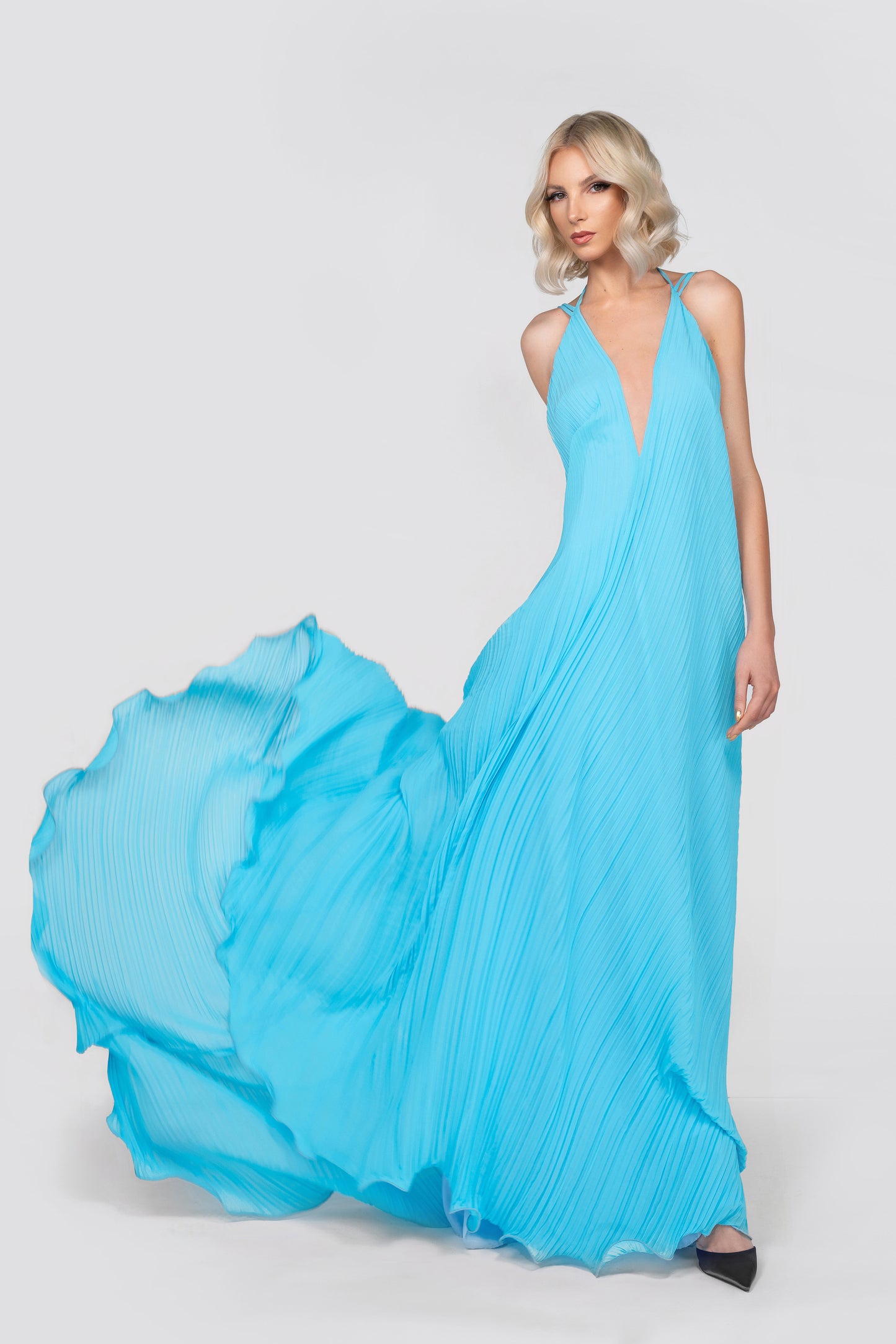 Azure Elegance Gown