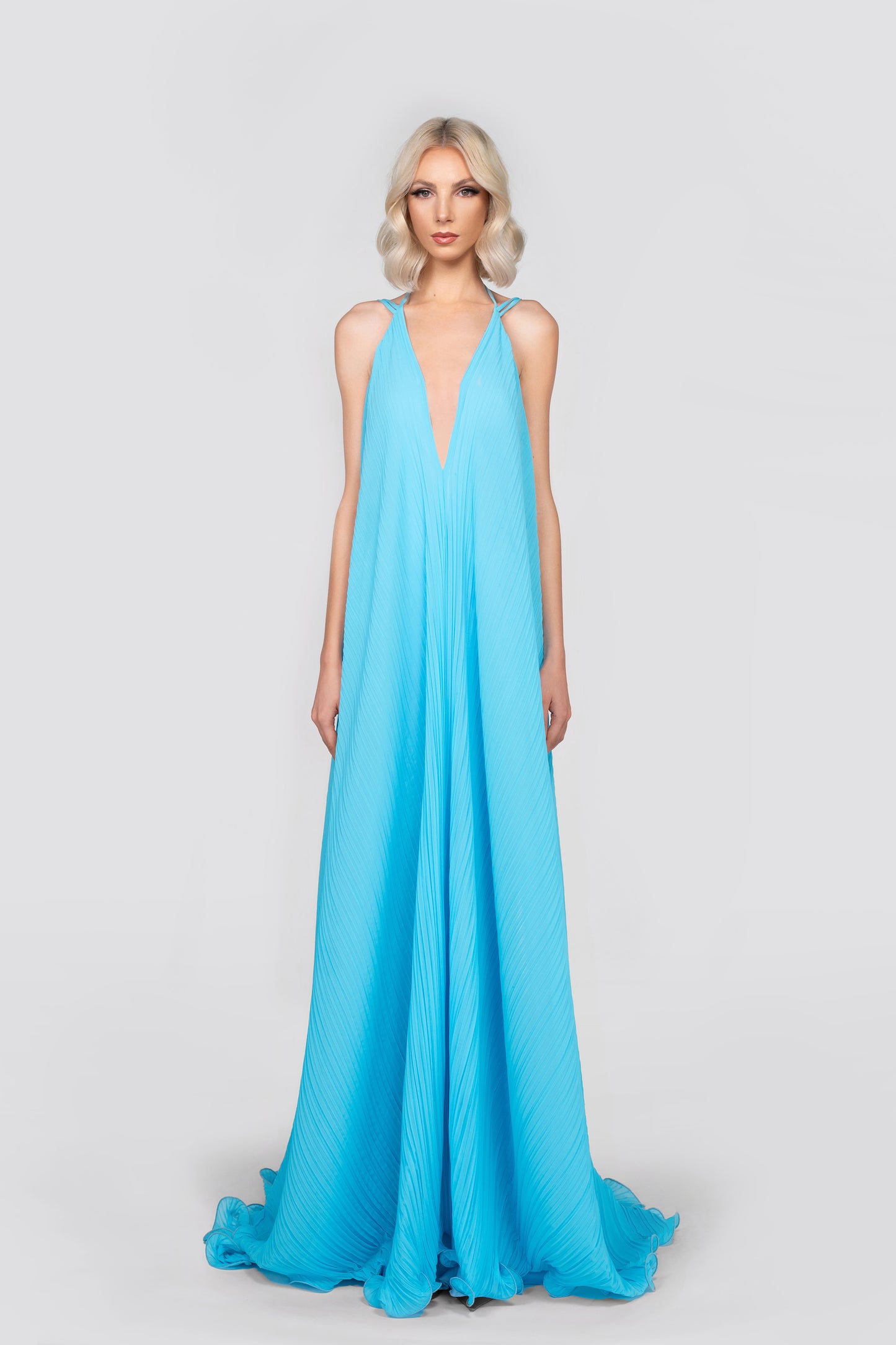 Azure Elegance Gown