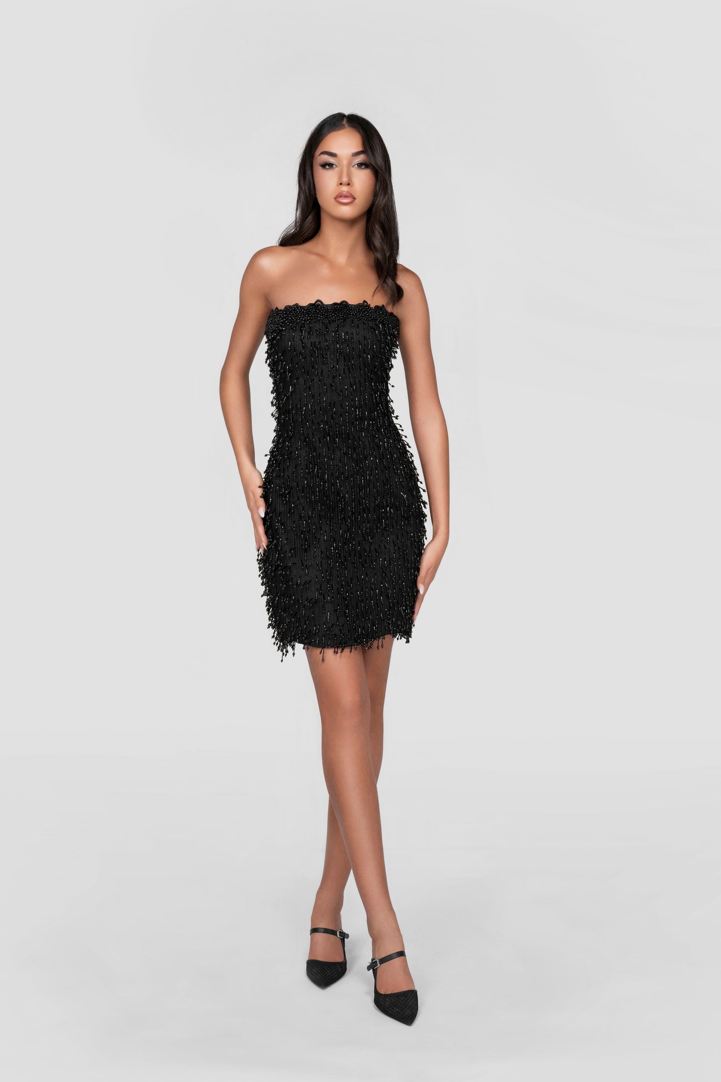 Noir Enchantment Mini Dress