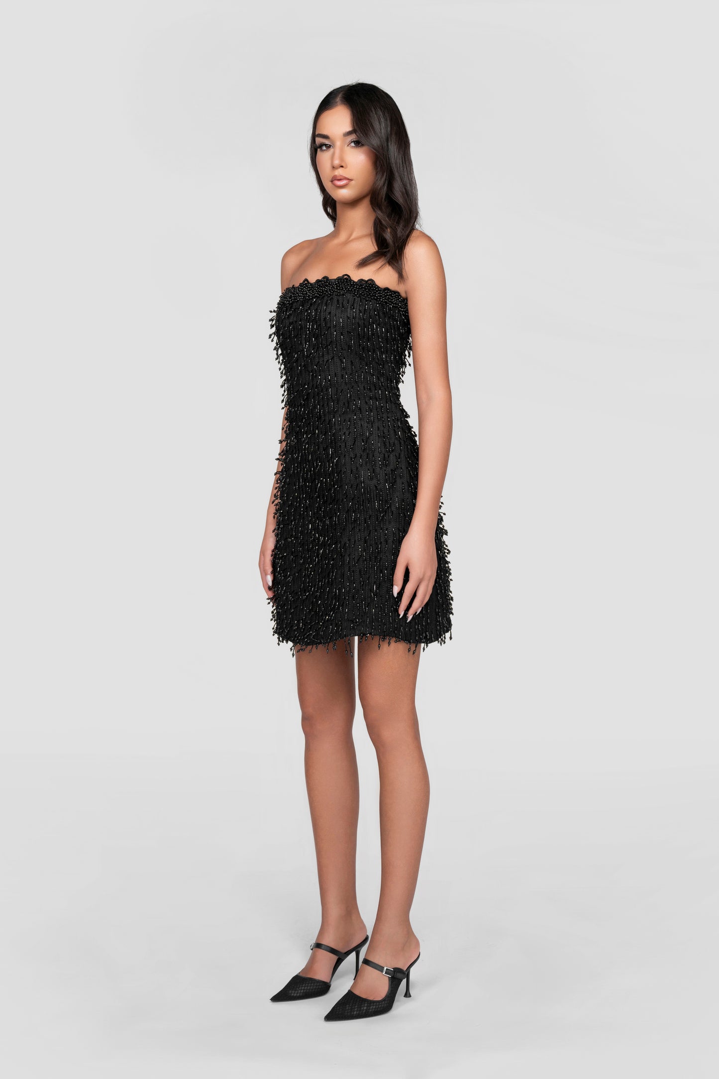 Noir Enchantment Mini Dress